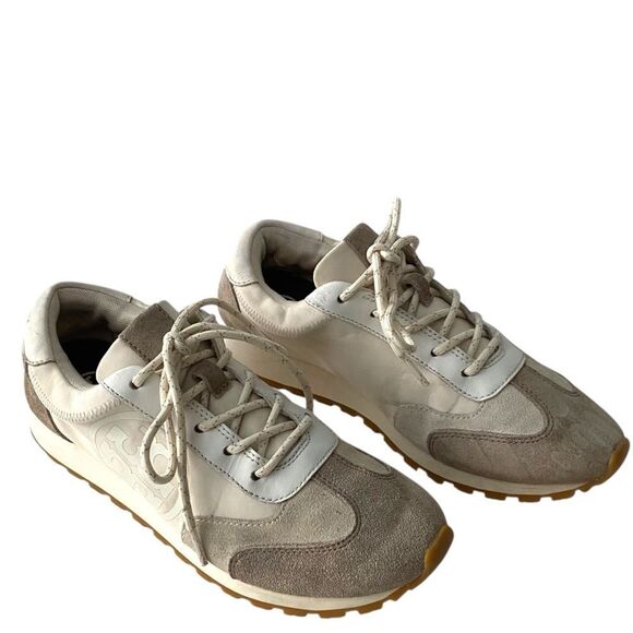 Tory Burch Nylon Colorblock Pattern Sneakers in Size 7.5M - Picture 2 of 15